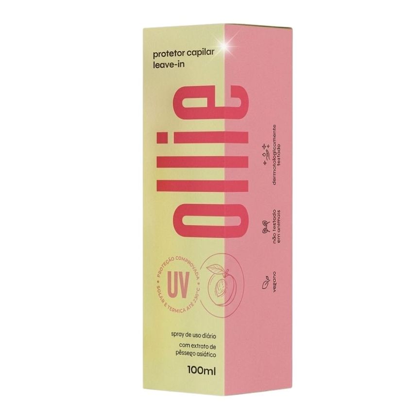 Protetor Capilar Ollie Leave-in Com Extrato De Pêssego Asiático 100ml Ollie - imagem 4