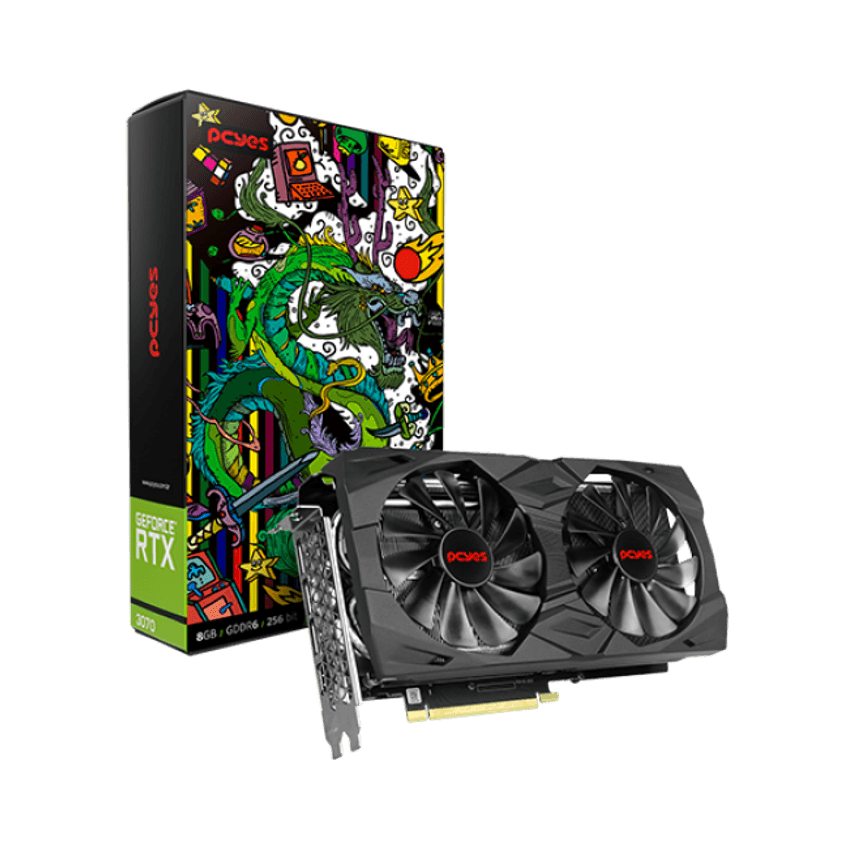 Placa De Video Gpu Rtx 3070 Gaming Pro 8gb Gddr6 256 Bits - Graffiti Series - Prtx3070gp8dr6256 - imagem 2