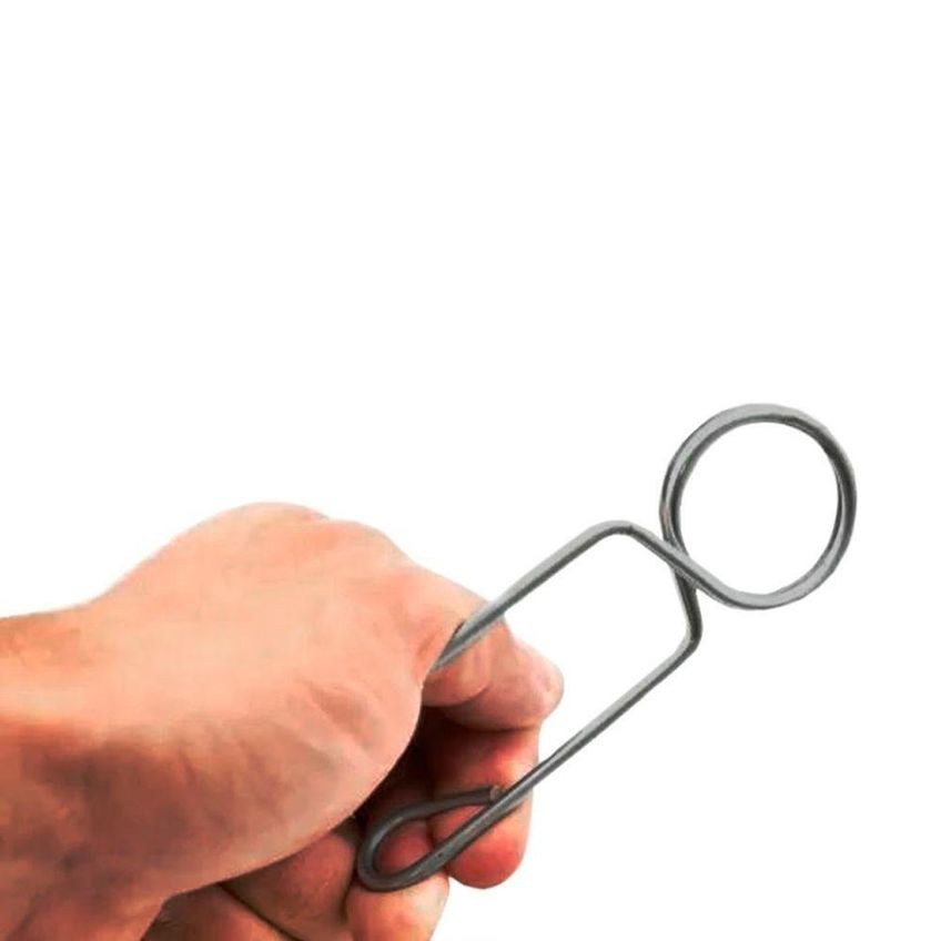 Presilha Grampo Para Prender Anilha Em Barra De Musculação Aço Carbono Niquelado Anilhas Fitness - imagem 3