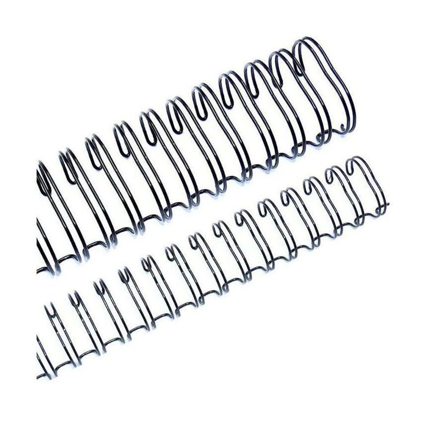 Wire-o Para Encadernação Lassane Garra Duplo Anel 1 A4 Até 200 Folhas Caixa 50 Unidades Preto - imagem 3