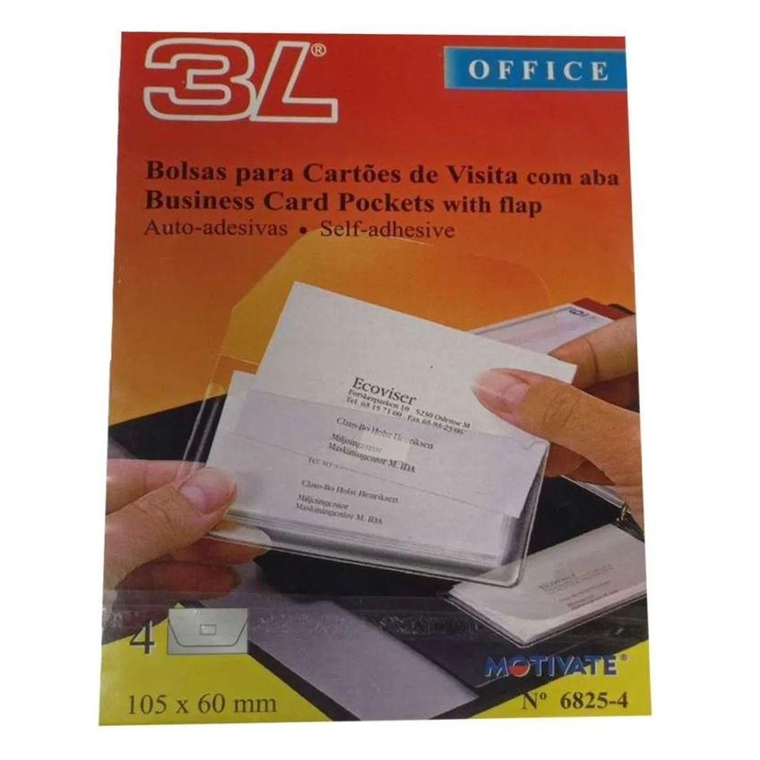 Bolsa Para Cartão De Visita Com Aba Lassane Não Adesivada 105x60mm Caixa Com 100 Unidades - imagem 3