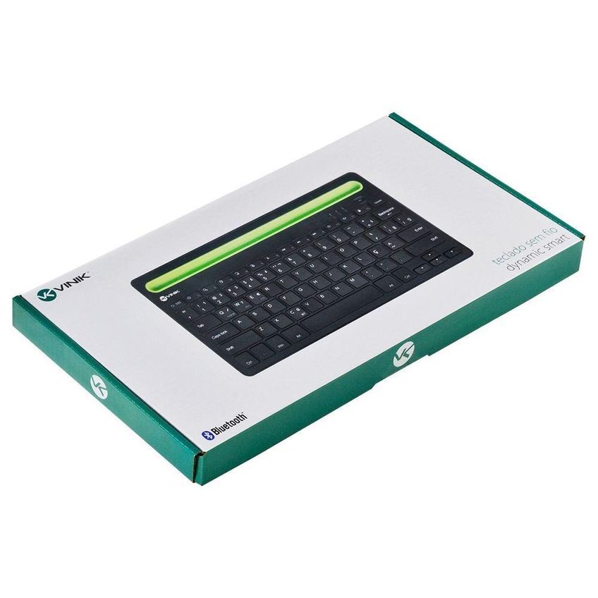 Teclado Sem Fio Dynamic Dt200 Bluetooth 3.0 Com 78 Teclas Preto Vinik - imagem 3