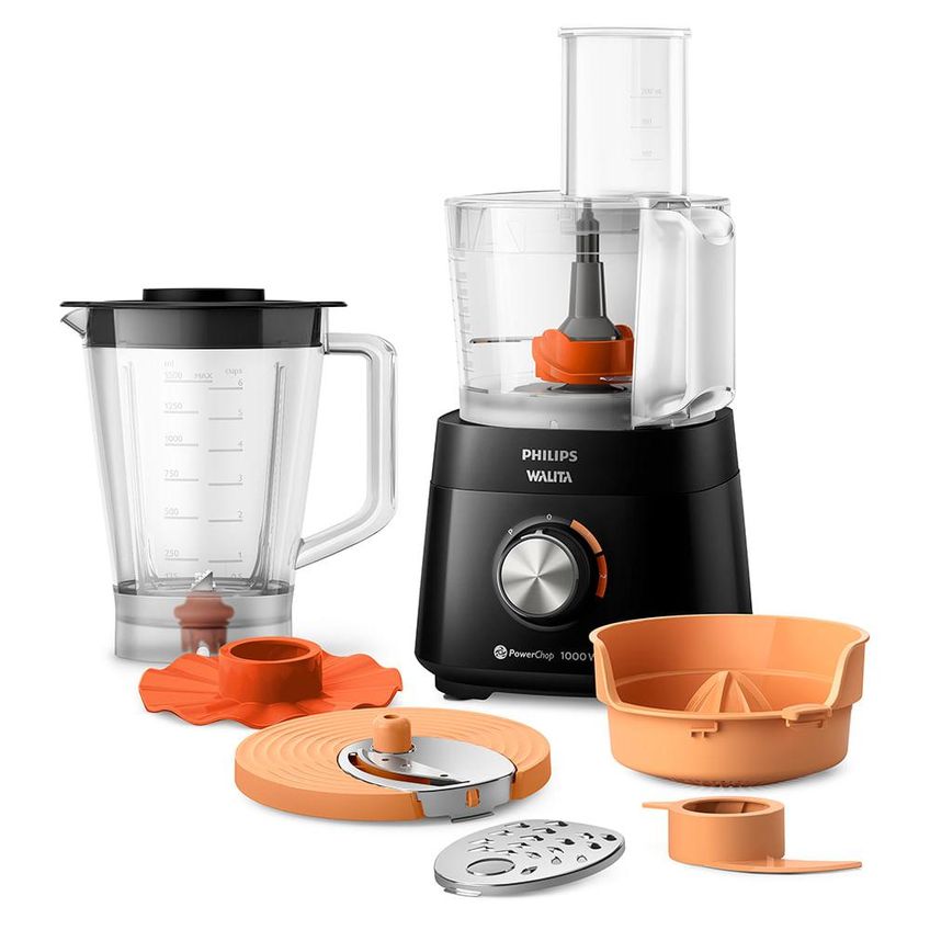 Multiprocessador De Alimentos Philips Walita Powerchop 1000 Com 02 Velocidades, Capacidade De 1,5 Litros - Hr7304 - imagem 3