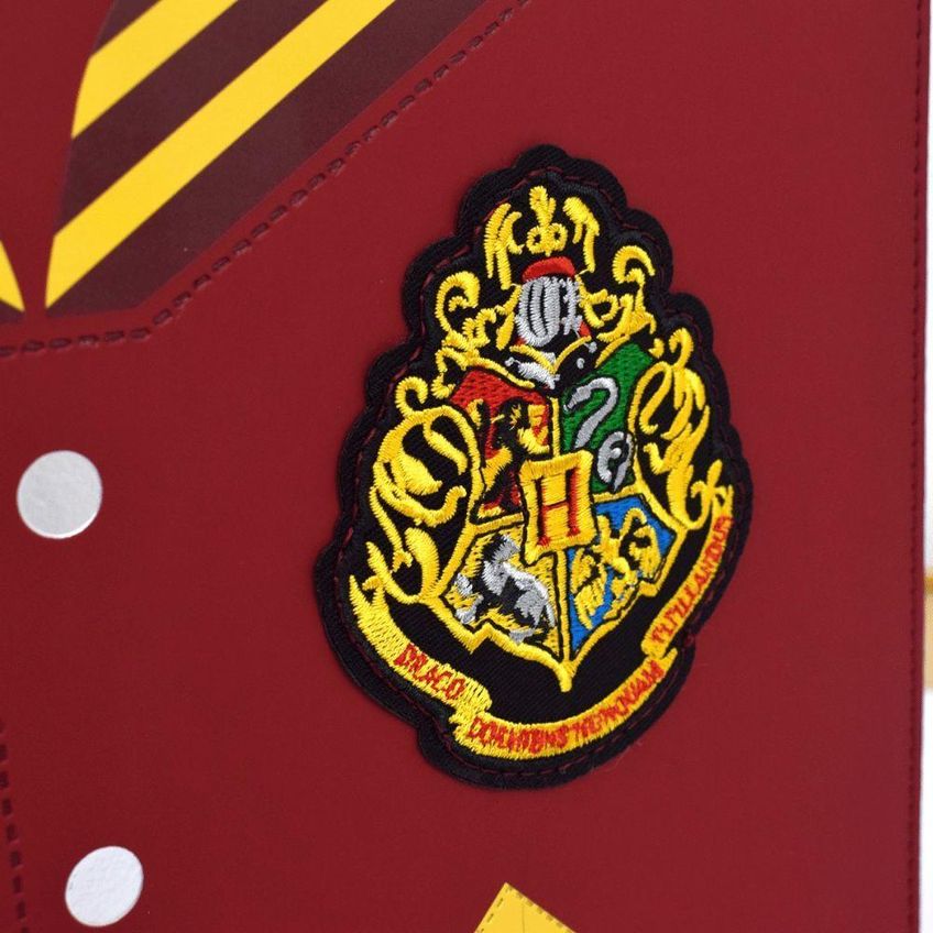 Fichário Universitário Com Zíper Dac 5349 Harry Potter 4 Argolas 48 Folhas E 10 Divisórias Vermelho - imagem 4