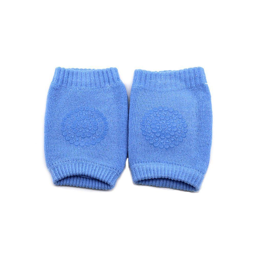 Joelheira Para Bebê Antiderrapante Protetor De Joelho Azul Shopmix