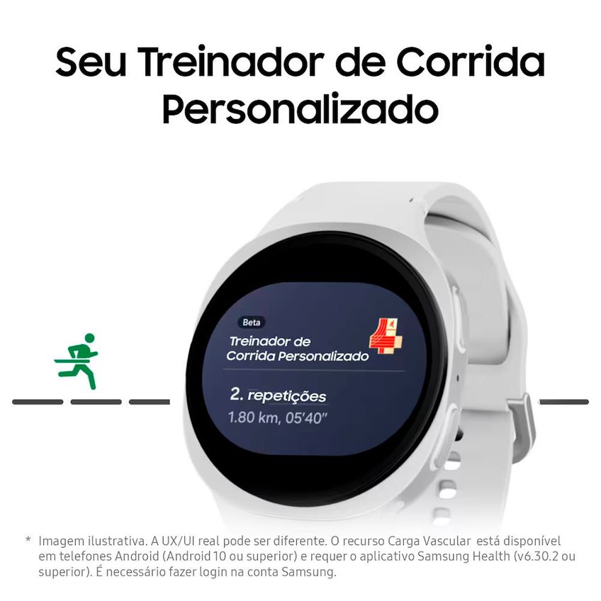 Smartwatch Galaxy Watch8 40mm Lte Tela Cristal Safira Gps Samsung - imagem 3