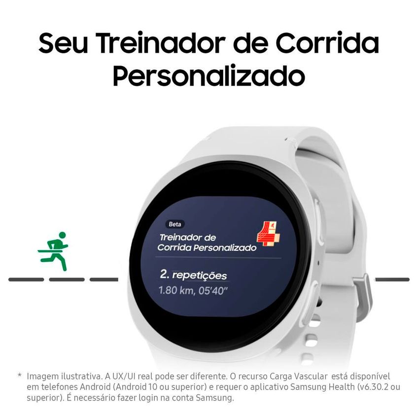 Smartwatch Galaxy Watch8 40mm Bluetooth Tela Cristal Safira - imagem 4