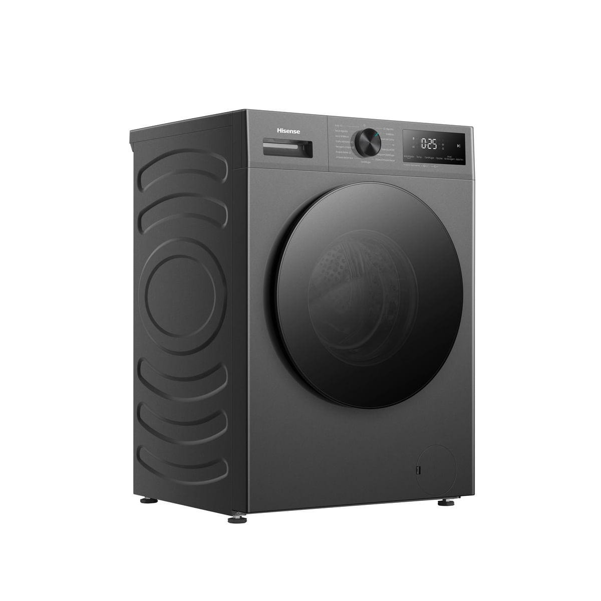 Encontraproduto.com.br - Lava E Seca Hisense 11kg Wd1i11 Compacta Fit E Função Steam Inverter Titânio