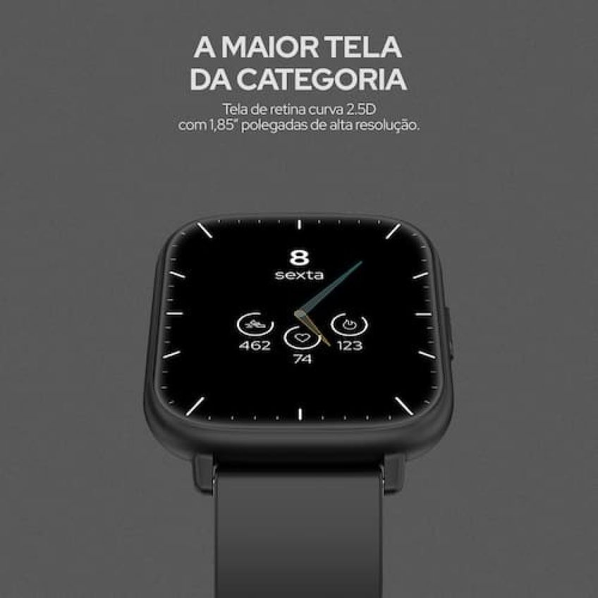 Smartwatch Geonav Wb Tela 1,85 45mm 24 Modos Esportivos Fitness Tracker - imagem 3