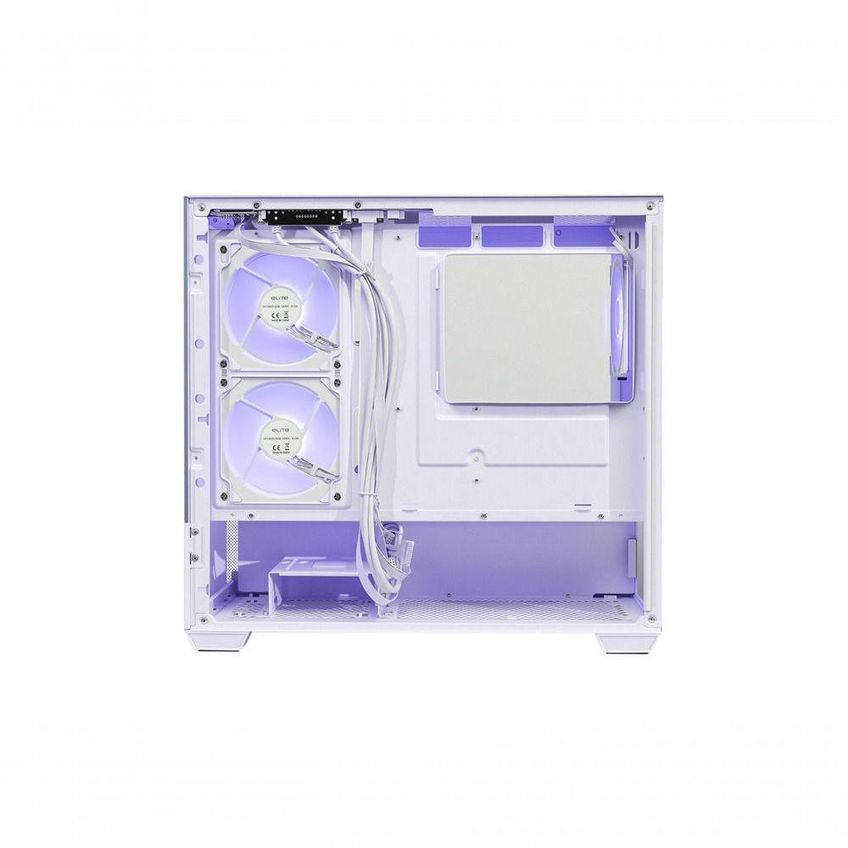 Gabinete Gamer Elite 490 Vidro Temperado 3 Fans Argb Branco Cooler Master - imagem 5