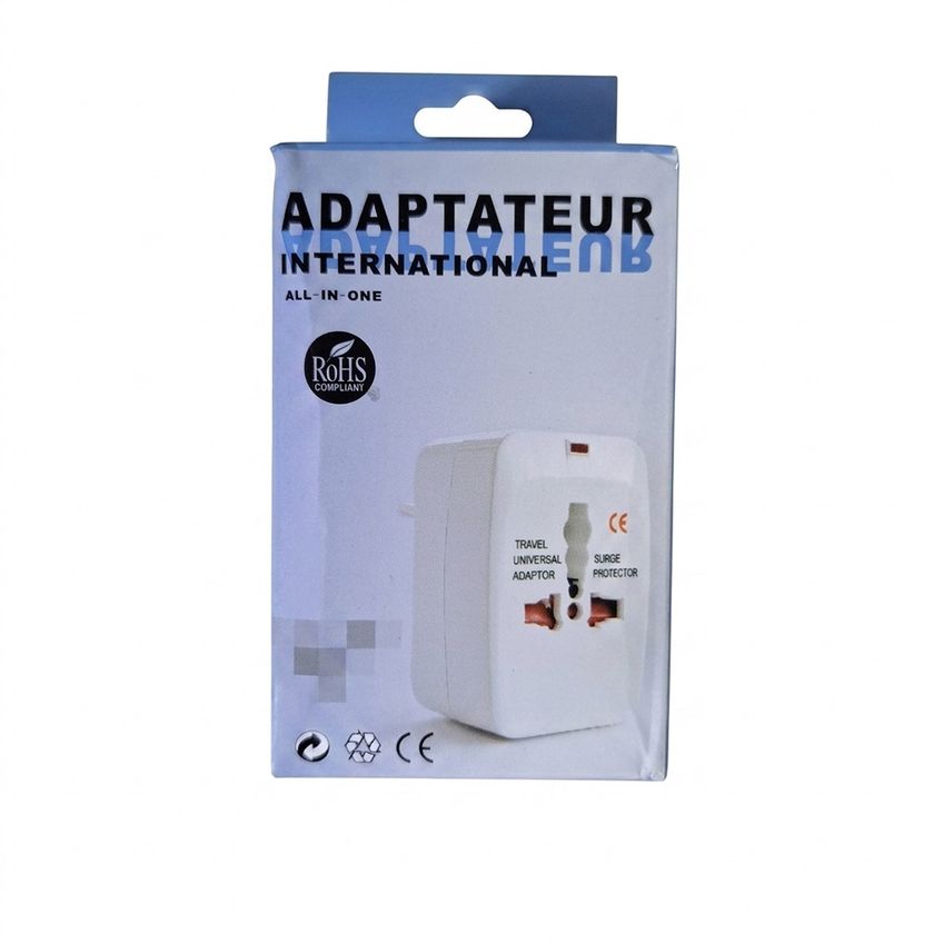 Adaptador D Tomada Universal Padrão Europeu Americano Bivolt - imagem 3
