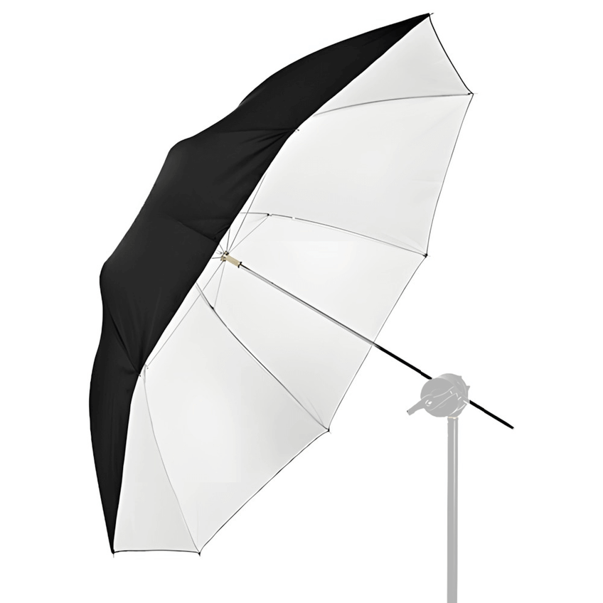 Sombrinha Refletora Preto/branco 85cm Guarda-chuva Fotográfico Para Estúdio - imagem 4