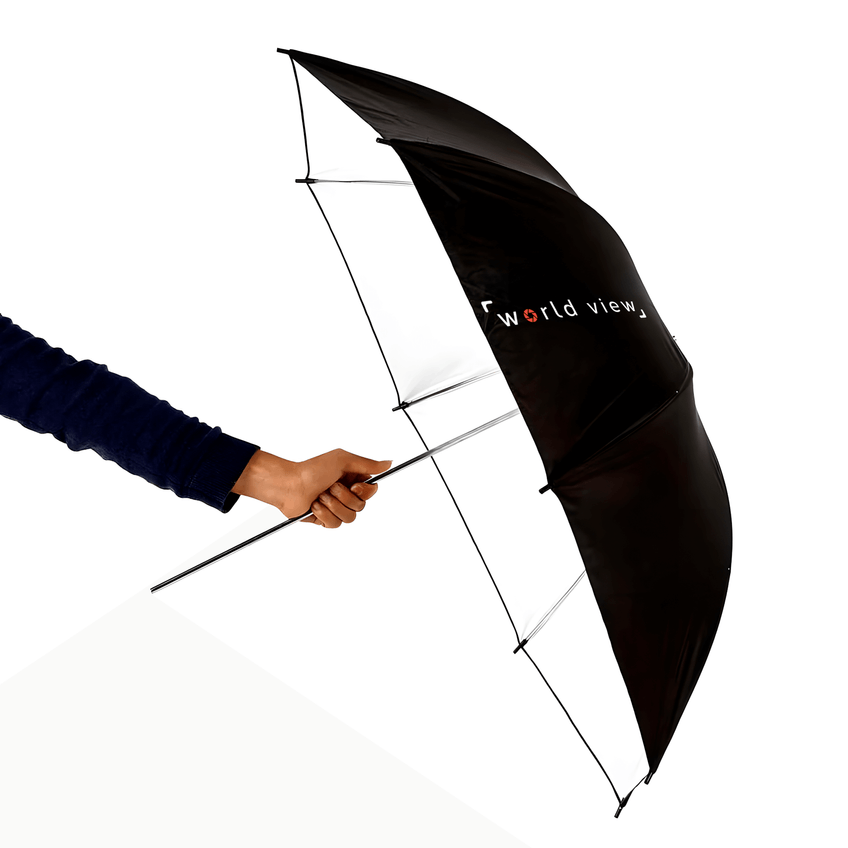 Sombrinha Refletora Preto/branco 85cm Guarda-chuva Fotográfico Para Estúdio - imagem 5