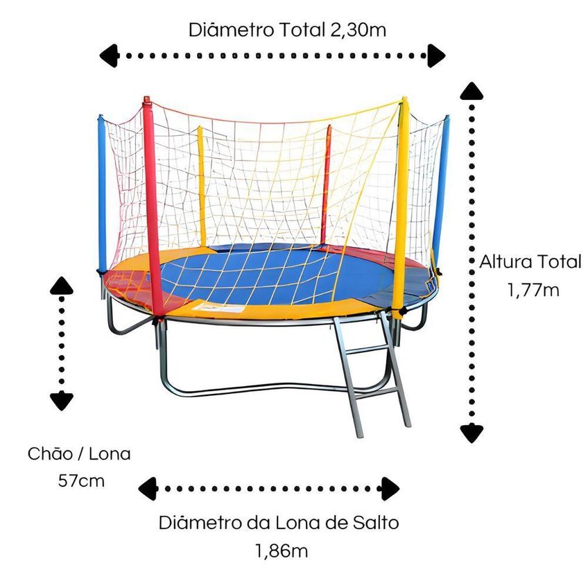 Kit Pula 2,30m Piscina De Bolinhas Escorregador Gangorra Rotoplay - imagem 3