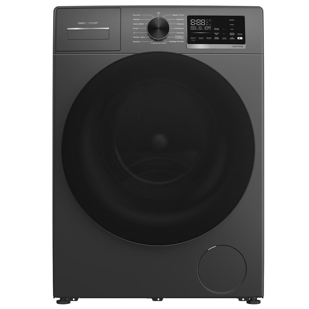 Lavadora de Roupa Lava e Seca 14 Kg Frontal Titanium Brastemp - 110v - Bno14asana