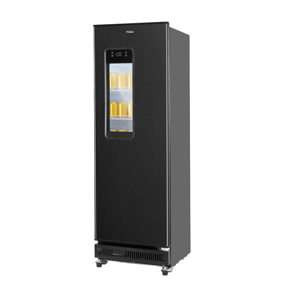 Geladeira/refrigerador 250 Litros 1 Porta Black Inox - Philco - 110v - Pcv25a