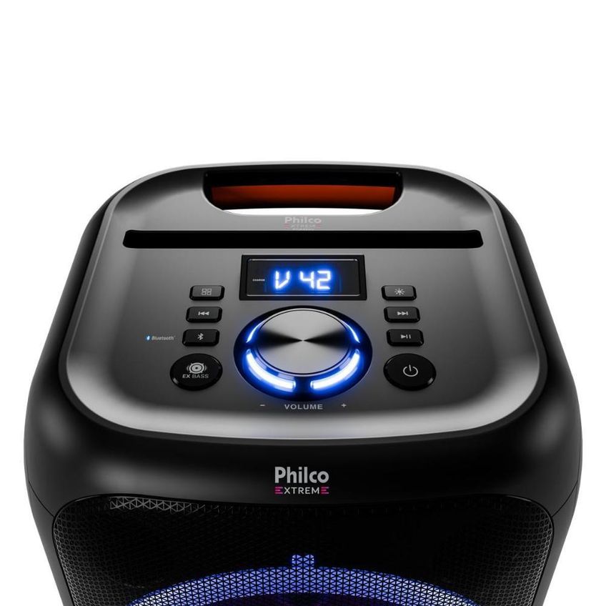 Caixa Acustica Pcx4800 Flash Light 380w Preto Philco - imagem 3