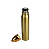 Garrafa Termica Bullet Dourado 1 litro Formato Projetil