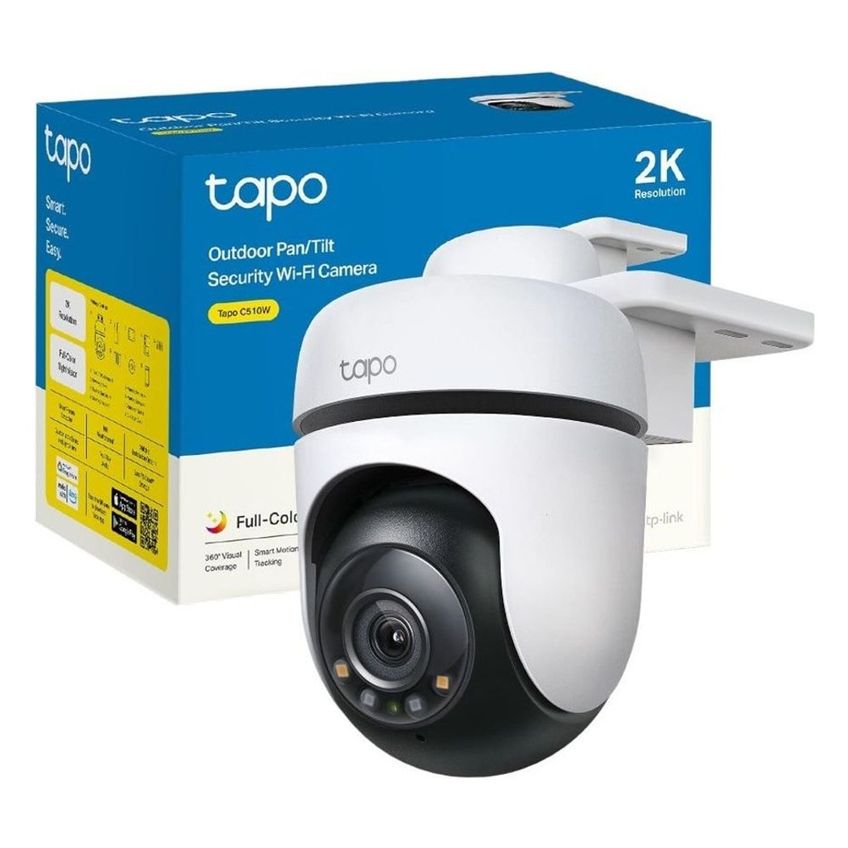Câmera Wi-fi Tp-link Tapo C510w 2.4ghz 360° 2k 3mp Outdoor Visão Noturna Detecção De Movimento Ip65 Segurança Inteligente - imagem 3