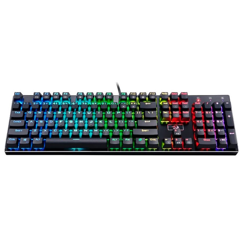 Teclado Gamer Mecânico Redragon K556rgb Devarajas Usb / Rgb / Red / Inglês - Preto - imagem 3