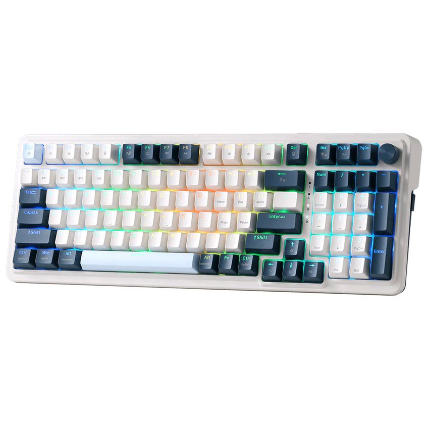 Teclado Gamer Mecânico Redragon K686wb-rgb-pro Eisa Wireless / Rgb / Red / Inglês - Branco / Azul - imagem 3