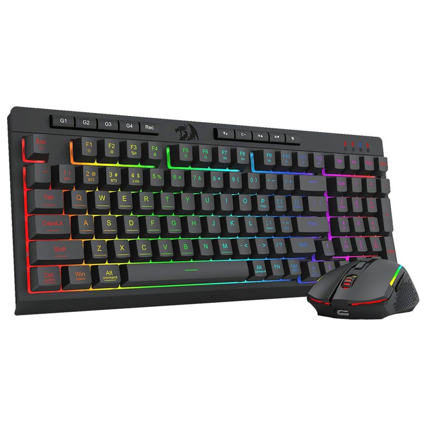 Teclado Gamer Redragon S142 Rylo Pro Combo Wireless / Rgb / Inglês - Preto - imagem 3