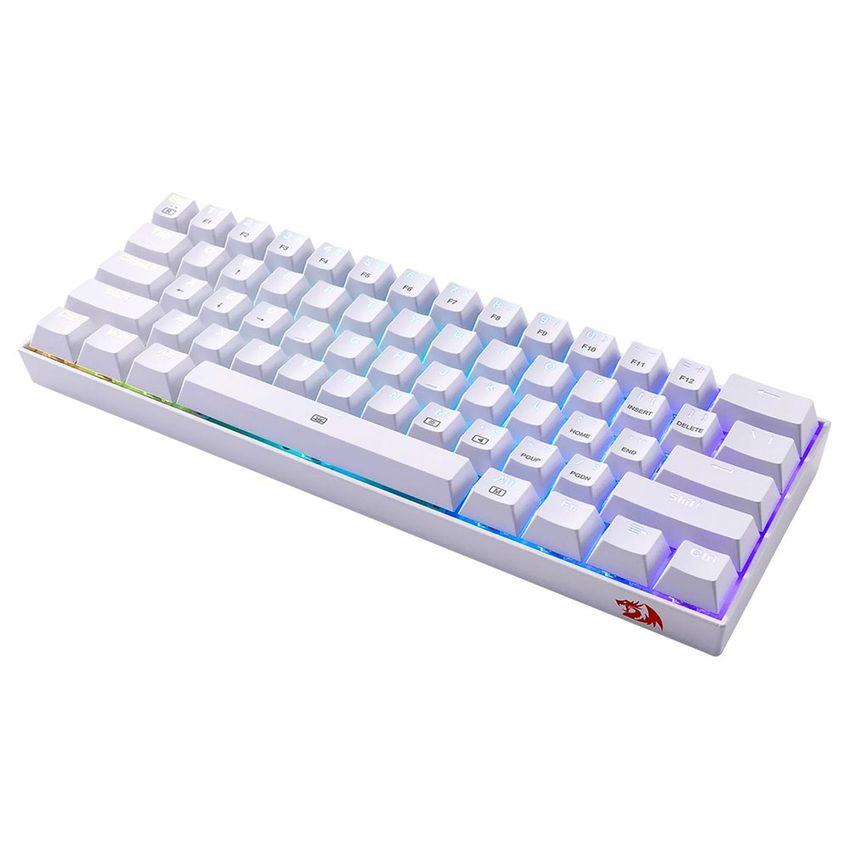 Teclado Gamer Mecânico Redragon K630w-rgb Dragonborn Mini Usb / Red / Inglês - Branco - imagem 3