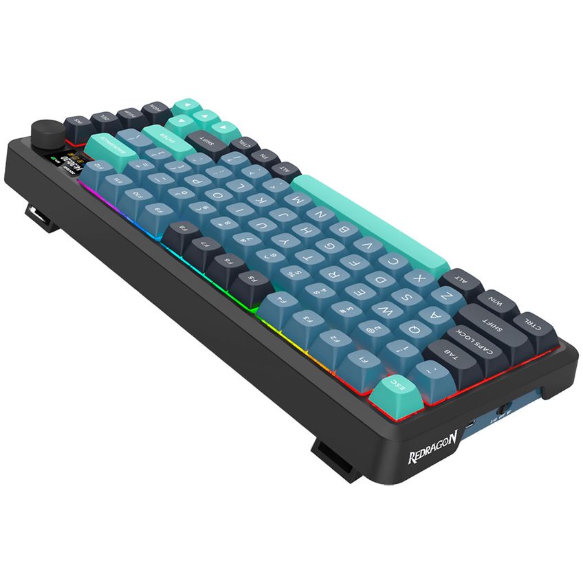Teclado Gamer Mecânico Redragon K724gbg-rgb-pro Behemoth Pro Wireless / Rgb / Inglês - Preto - imagem 3