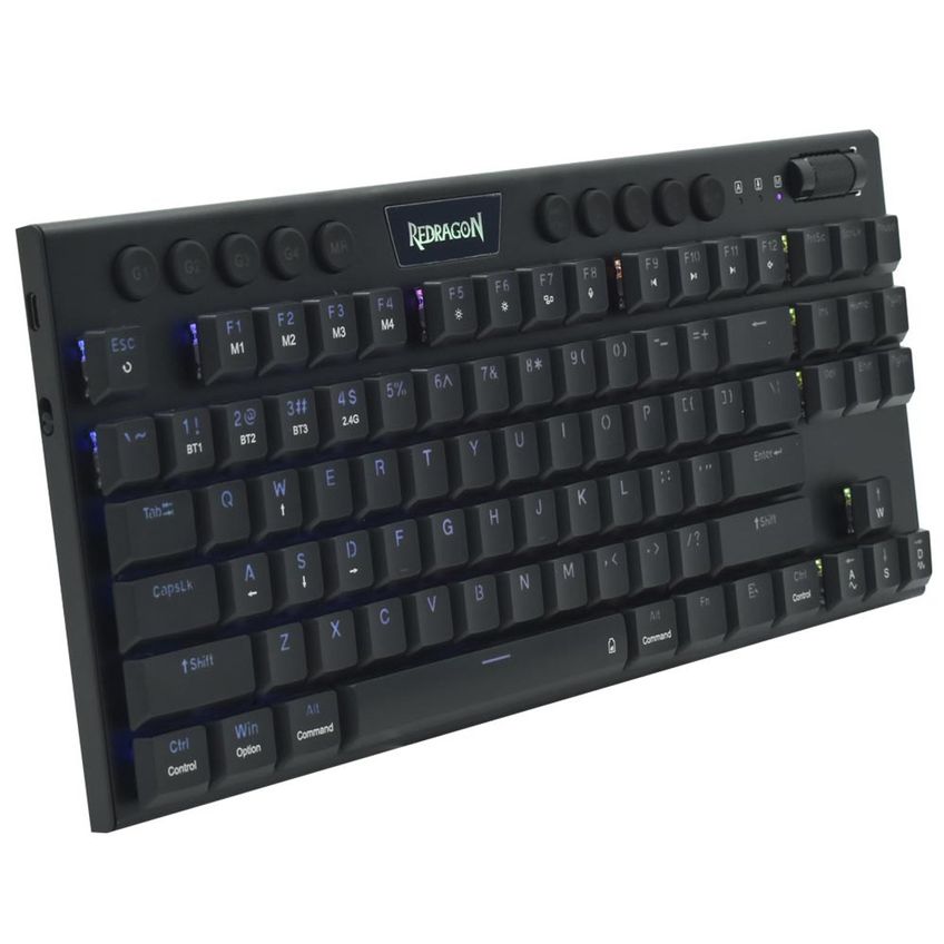 Teclado Gamer Mecânico Redragon K621rgb-pro Horus Pro Tkl Wireless / Red / Inglês - Preto - imagem 3