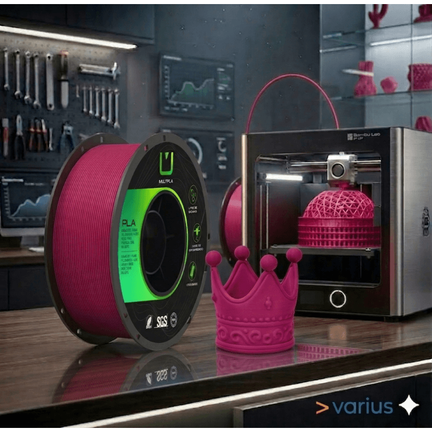 Filamento Pla Matte Bordo 1kg Multfila Impressora 3d 1.75mm - imagem 3