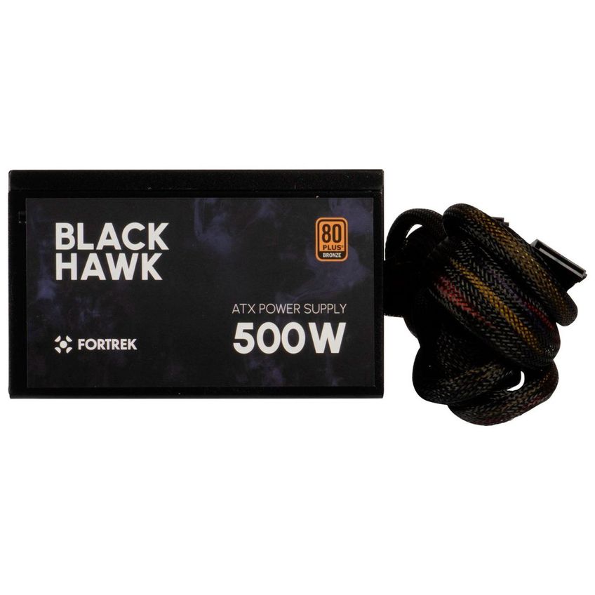 Fonte Gamer Atx Fortrek Black Hawk 500w Real, 80 Plus Bronze, Pfc Ativo, Bivolt Automática, Silenciosa - 70459 - imagem 3