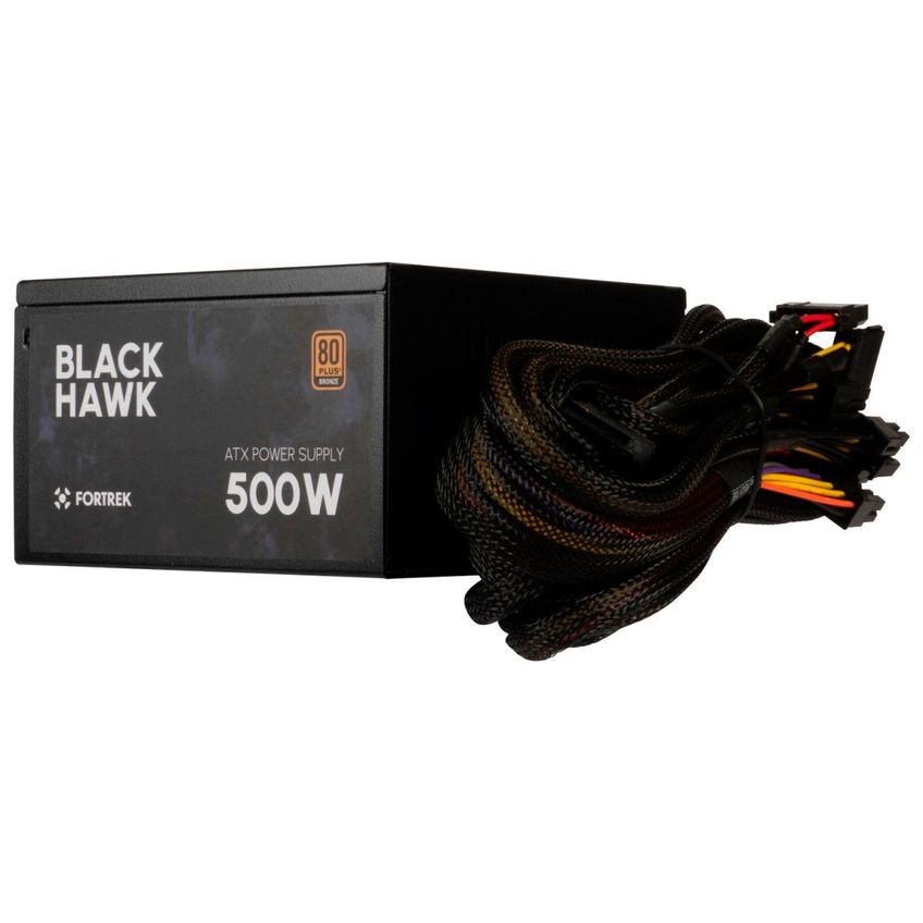 Fonte Gamer Atx Fortrek Black Hawk 500w Real, 80 Plus Bronze, Pfc Ativo, Bivolt Automática, Silenciosa - 70459 - imagem 4