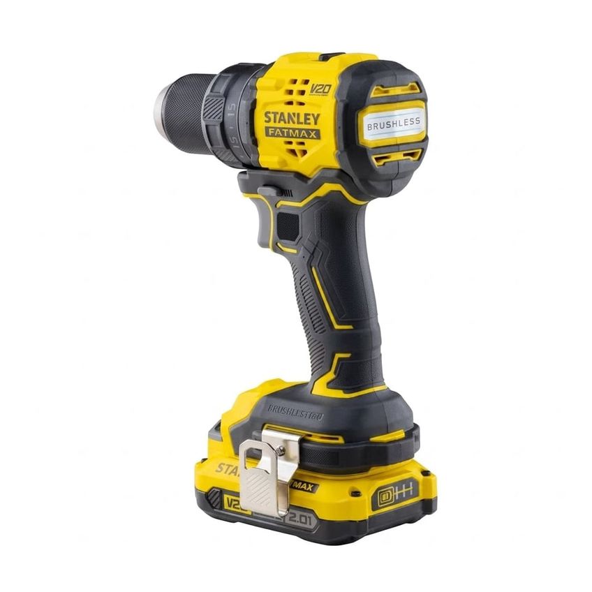 Parafusadeira Furadeira 1/2 13m 20v Max Li-on Brushless 2 Bateria Sb202 2ah Carregador Bivolt - Sbd714d2t-br - Stanley Stanley - imagem 3