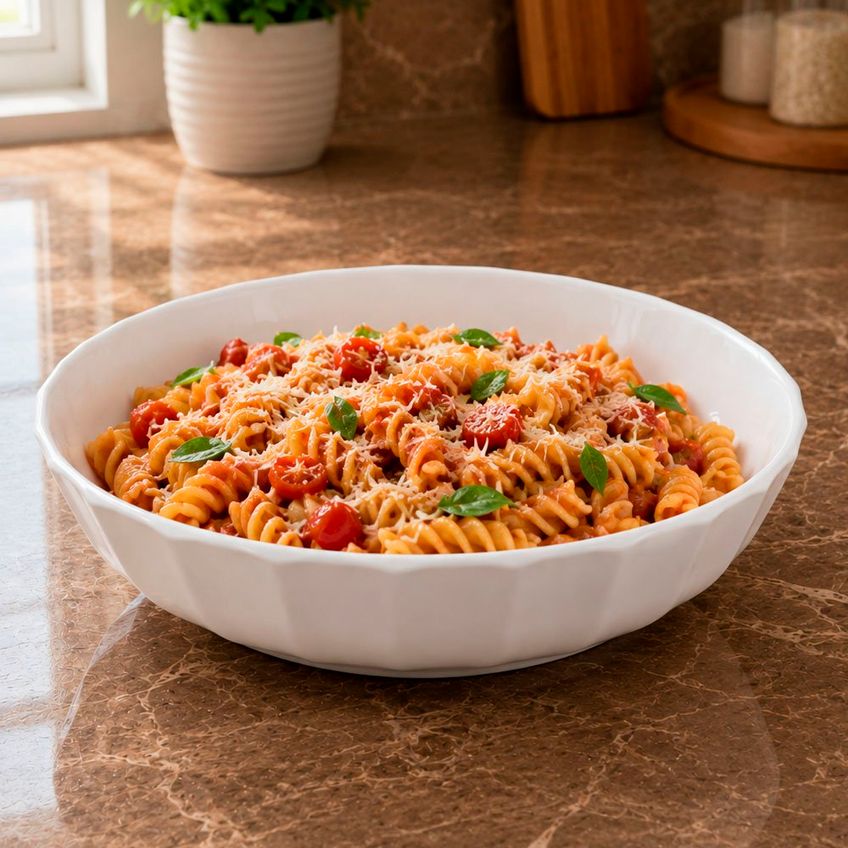 Tigela Bowl Saladeira Em Melamina Branca Gourmet De 2000ml - imagem 3