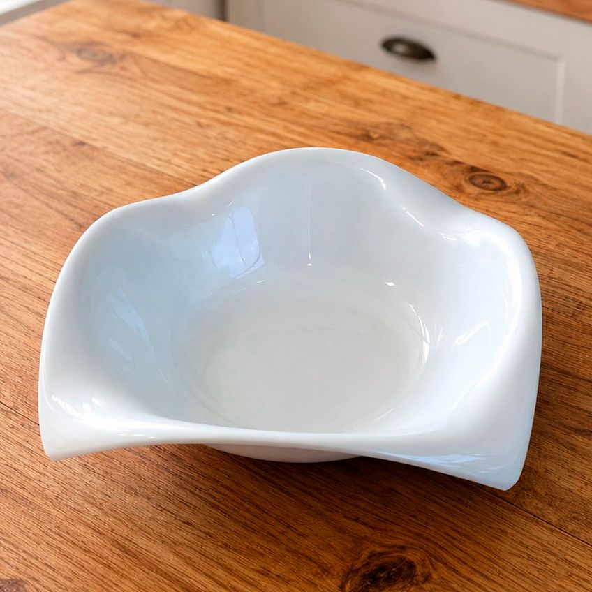Tigela Bowl Saladeira Grande Em Melamina Branca De 1500ml - imagem 2