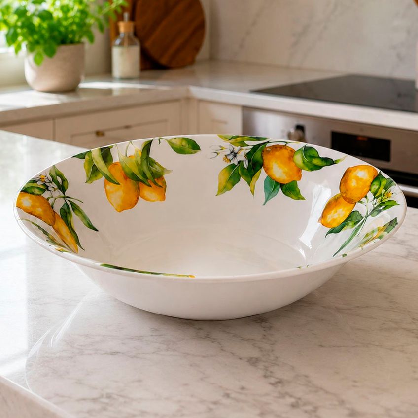 Tigela Sicília Saladeira Grande Melamina 33cm 3900ml Kit 2pç - imagem 5