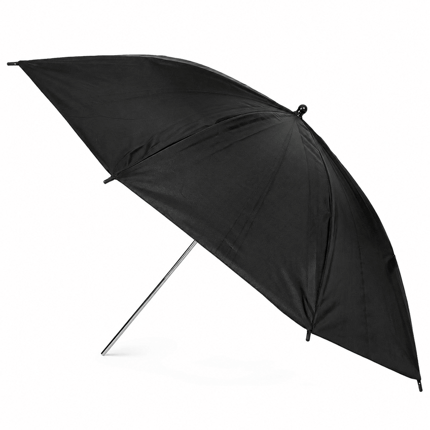 Sombrinha Refletora 80cm Guarda-chuva Fotográfico Preto/prata Para Estúdio - imagem 4