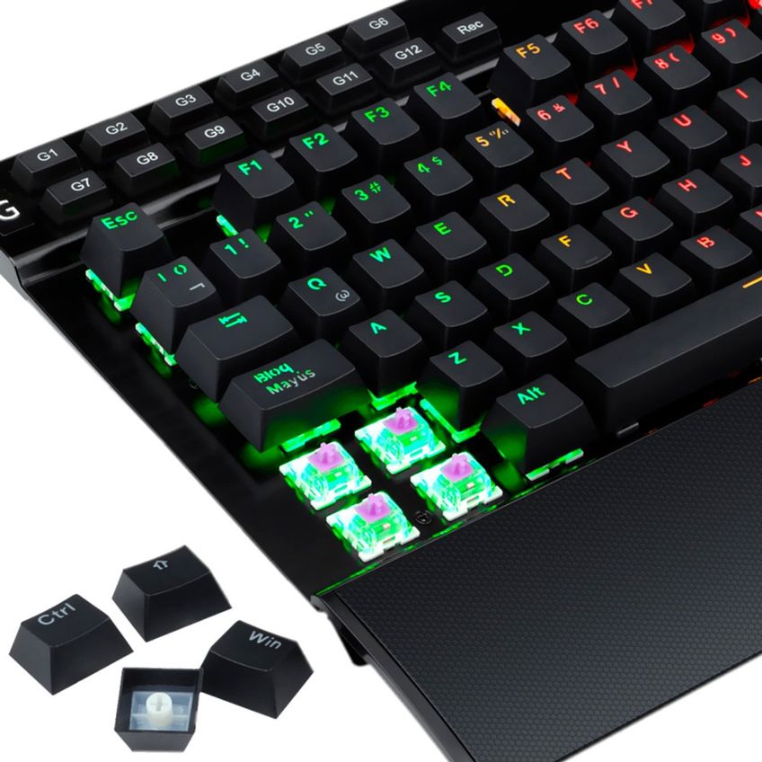 Teclado Gamer Mecânico Redragon K550rgb-1 Yama Usb / Rgb / Espanhol - Preto - imagem 4