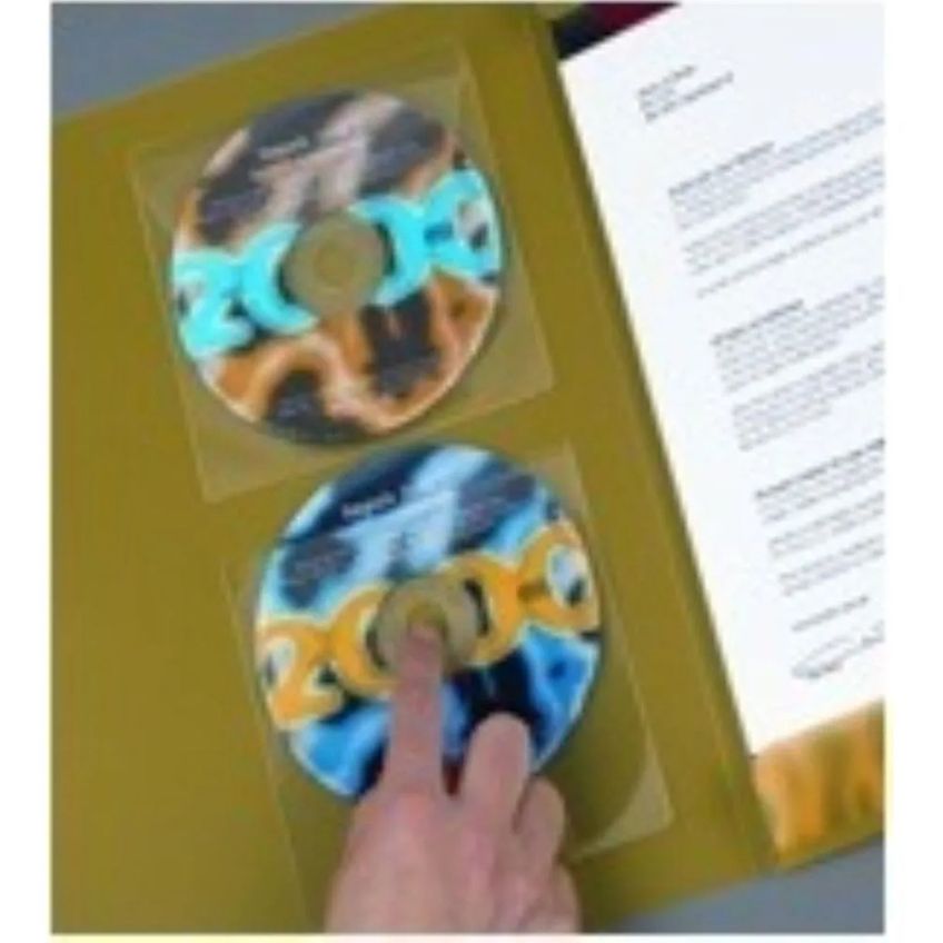 Bolsas Auto Adesivas Para CD Com Furo - 127x127mm - imagem 2