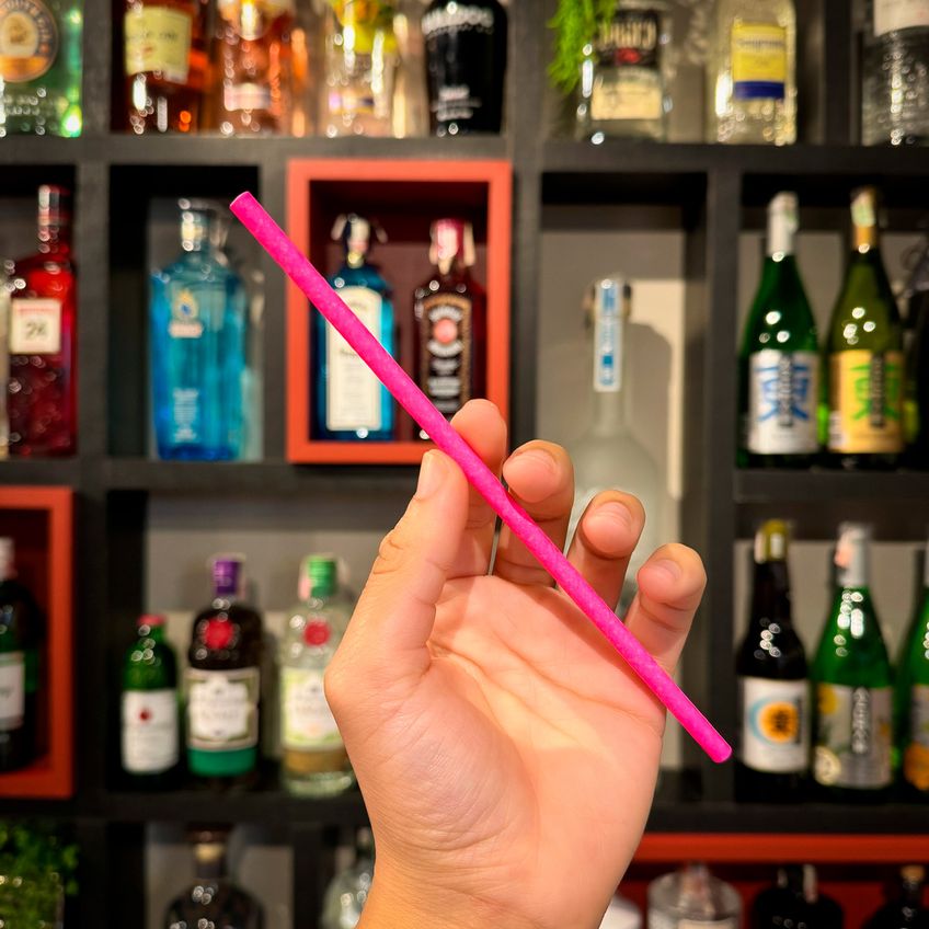 Canudo De Papel Rosa Fluor Grande 22 Unidades - imagem 5