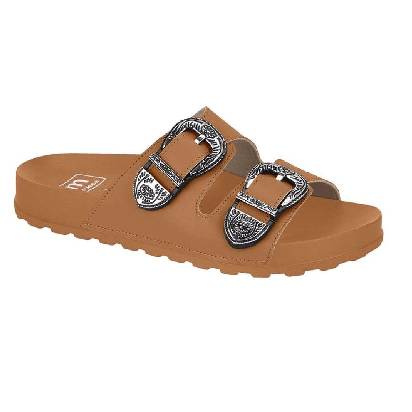 Sandalia Moleca Papete Fivela Metal Ref 5436.402.7800 Camel 035 - imagem 3