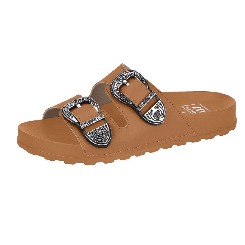 Sandalia Moleca Papete Fivela Metal Ref 5436.402.7800 Camel 035 - imagem 4