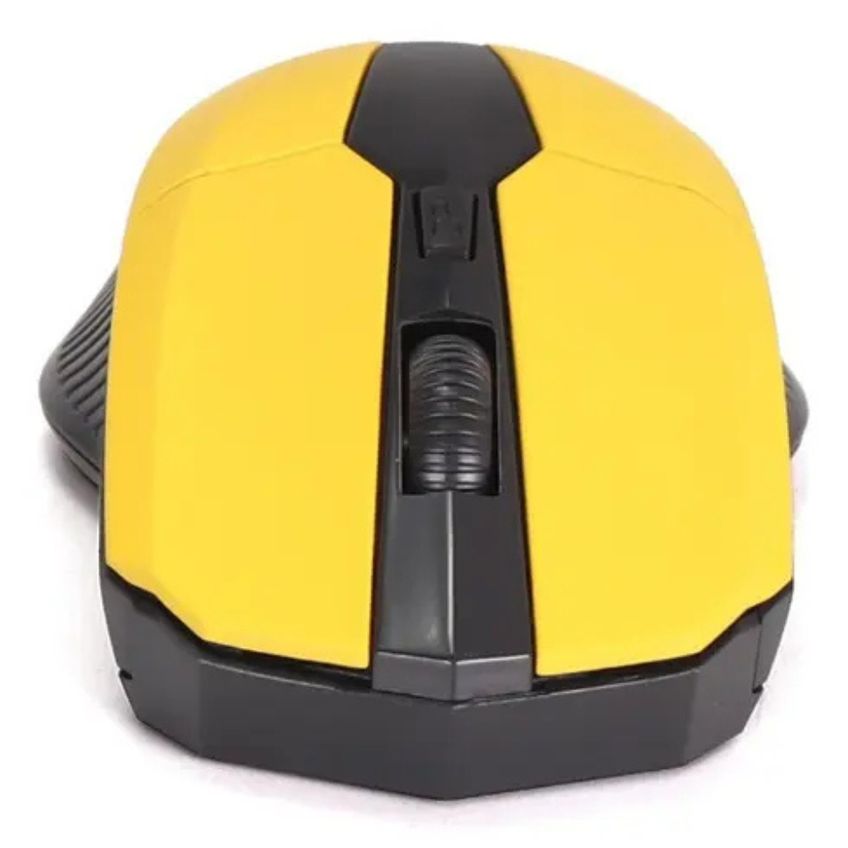 Mouse Sem Fio USB Óptico Ergonômico Amarelo Para Notebook PC Desktop PDV 2.4GHZ 1600DPI Nano KP-G10 KNUP - Panami - imagem 3