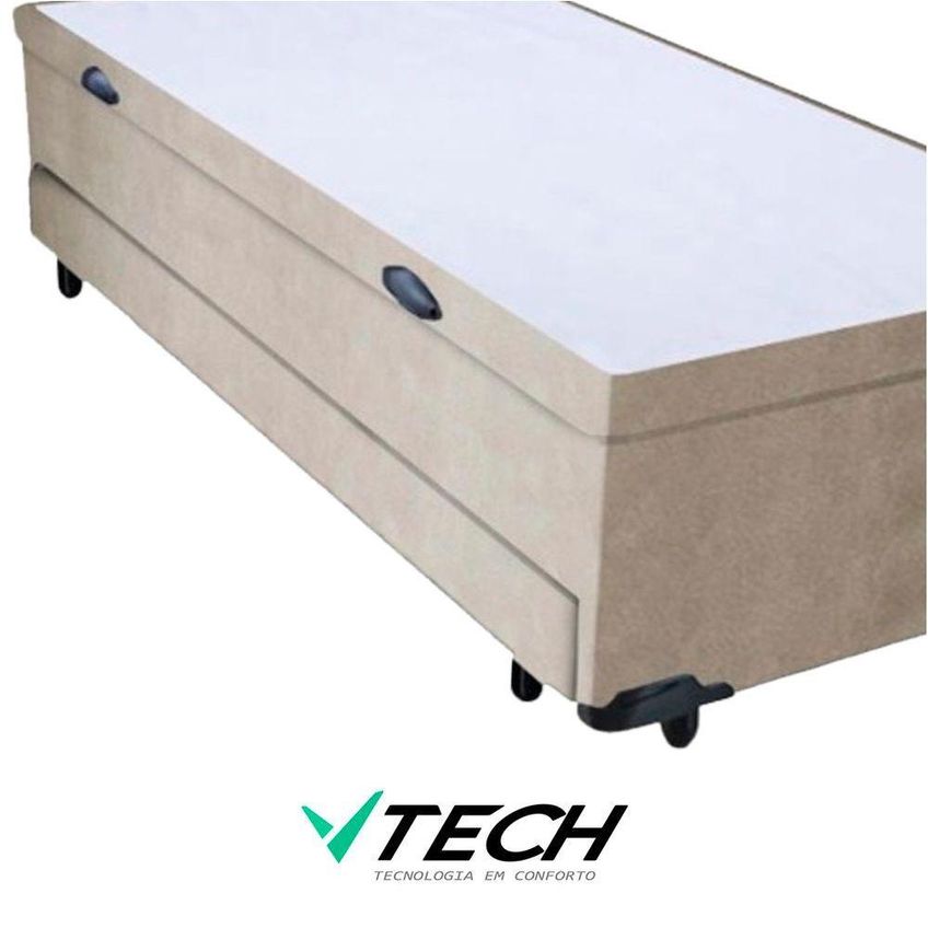 Bicama Solteiro Box Com Bau E Cama Auxiliar Estrutura Madeira Bege Vtech - imagem 3