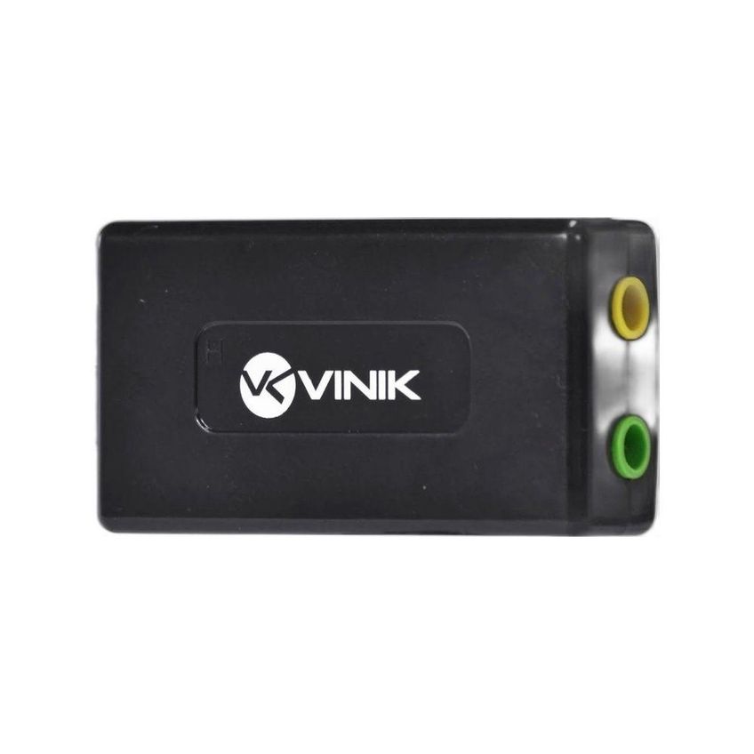 Adaptador De Áudio Ausb71 Som 3d Virtual 7.1 Canais Controle Fácil Preto Vinik - imagem 3