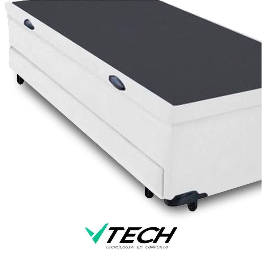 Bicama Box Baú Solteiro Com Cama Auxiliar Madeira Branco Vtech - imagem 2