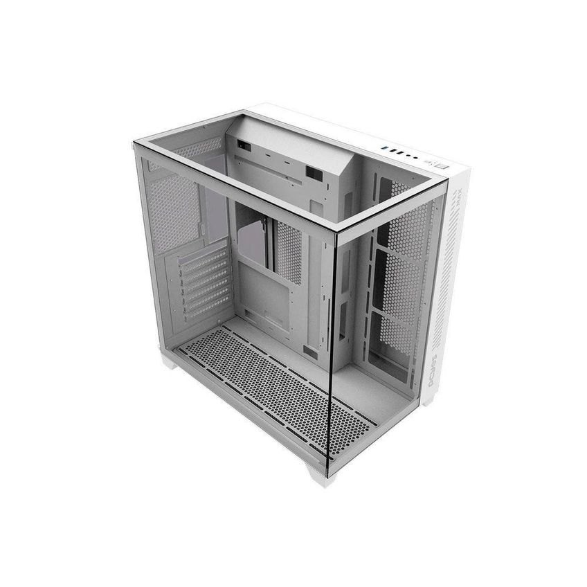 Gabinete Gamer Max White Ghost Mid Tower ATX Vidro Temperado Com 7 Fans Branco PCYes - imagem 4