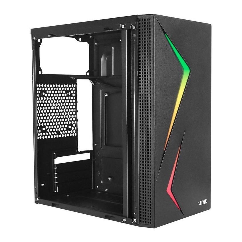 Gabinete Gamer Twin Edge Mid Tower Micro ATX Acrílico Com RGB Preto Vinik - imagem 3