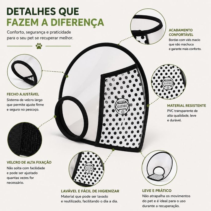 Colar Protetor Elizabetano Yeet N3 Para Cães E Gatos 23cm 1 Unidade - imagem 2