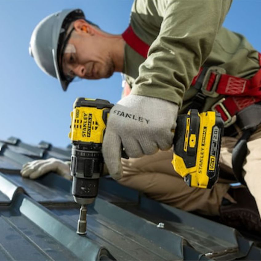 Parafusadeira E Furadeira De Impacto 1/2" 13mm 20 Volts Max Bivolt 2 Baterias Sbd716d2t-br Stanley Stanley - imagem 3